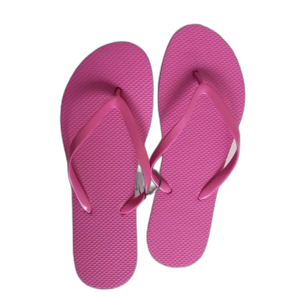 NEW Women's West Loop Summer Beach Vacation Hot Pink Flip Flops Various Sizes